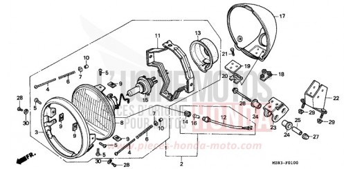 CYLINDER HEAD COVER VT600CS de 1995